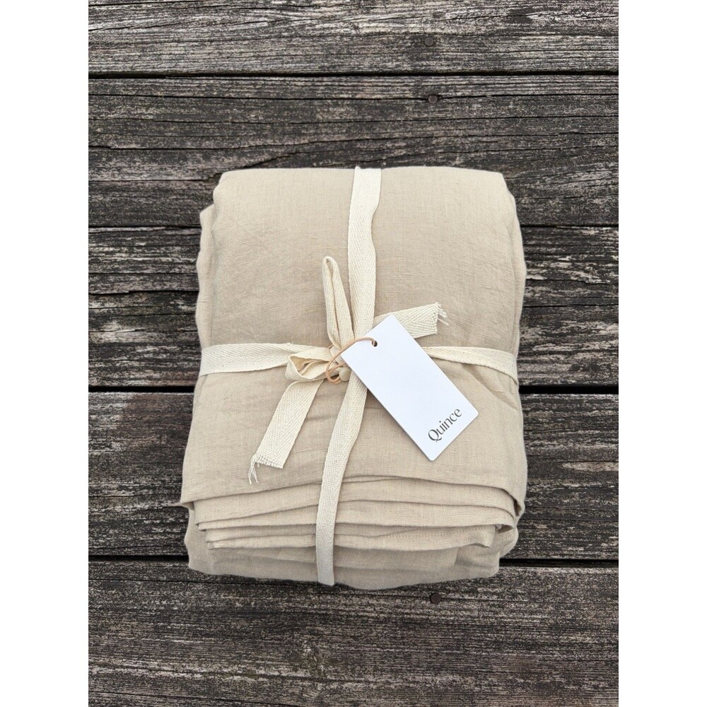 New w/ Defect Quince European Duvet Cover Full / Queen in Toffee NO SHAMS